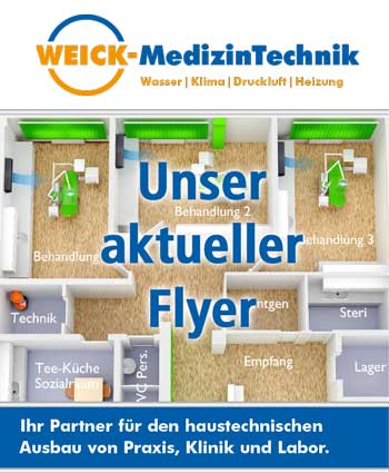 Weick Haustechnik Flyer Medizintechnik