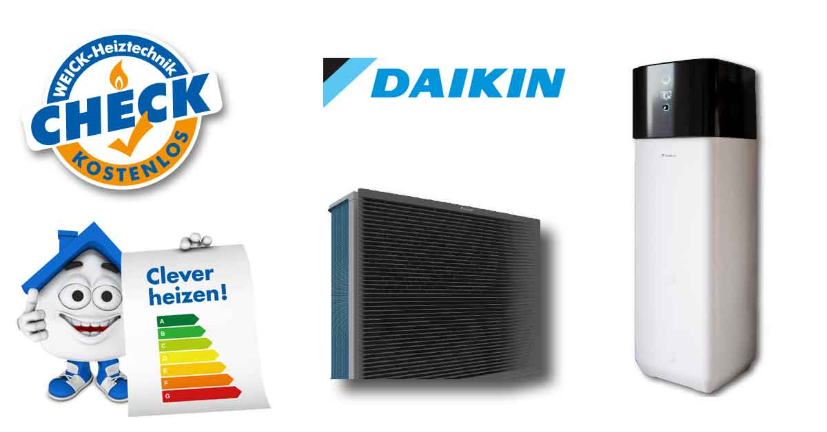 Heizungspaket Daikin Wärmepumpenpaket Daikin - Möglich mit 14, 16 oder 18 kW